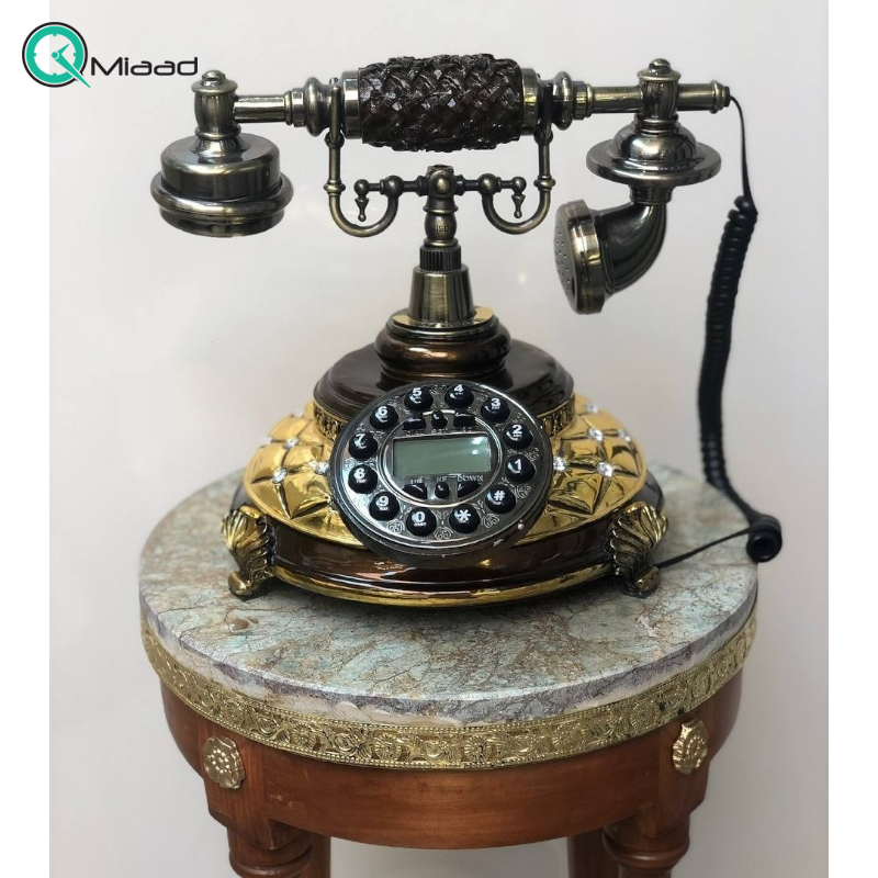 تلفن رومیزی تزیینی و سلطنتی میرون مدل 112