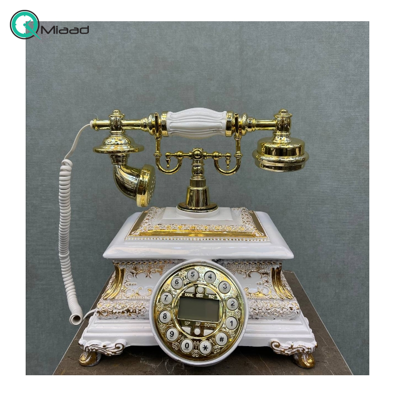 تلفن رومیزی سلطنتی میرون مدل 117 رنگ سفید
