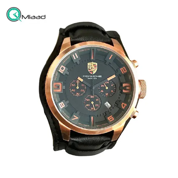 ساعت مچی پورشه مردانه مدل JP-24056M رزگلد ساعت مچی اسپرت