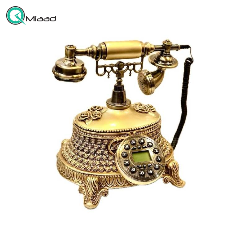 تلفن سلطنتی رومیزی رایکا مدل 320 رنگ طلایی