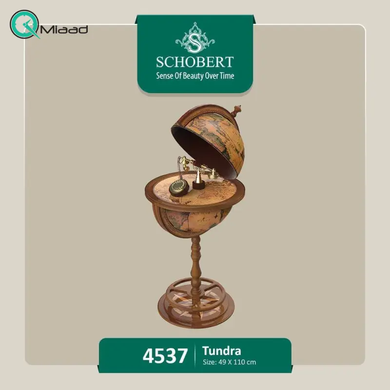 تلفن کره چوبی، تلفن سلطنتی چوبی طرح کره پایه دار، تلفن آنالوگ، مدل 4537 تلفن سطنتی