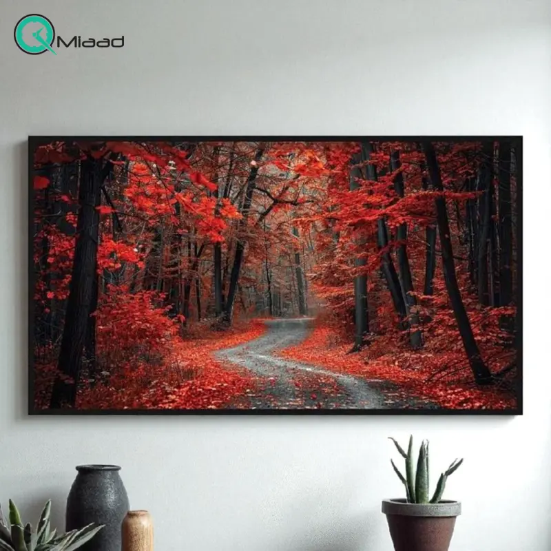 تابلو دکوراتیو شاین کد 202464، جدیدترین مدل تابلو با بالاترین کیفیت چاپ، متریال پی وی سی قاب، تابلو زیبا و جذاب، تابلو هنری با کیفیت فوق العاده و قابل شستشو طرح زیباییهای پاییز تابلو