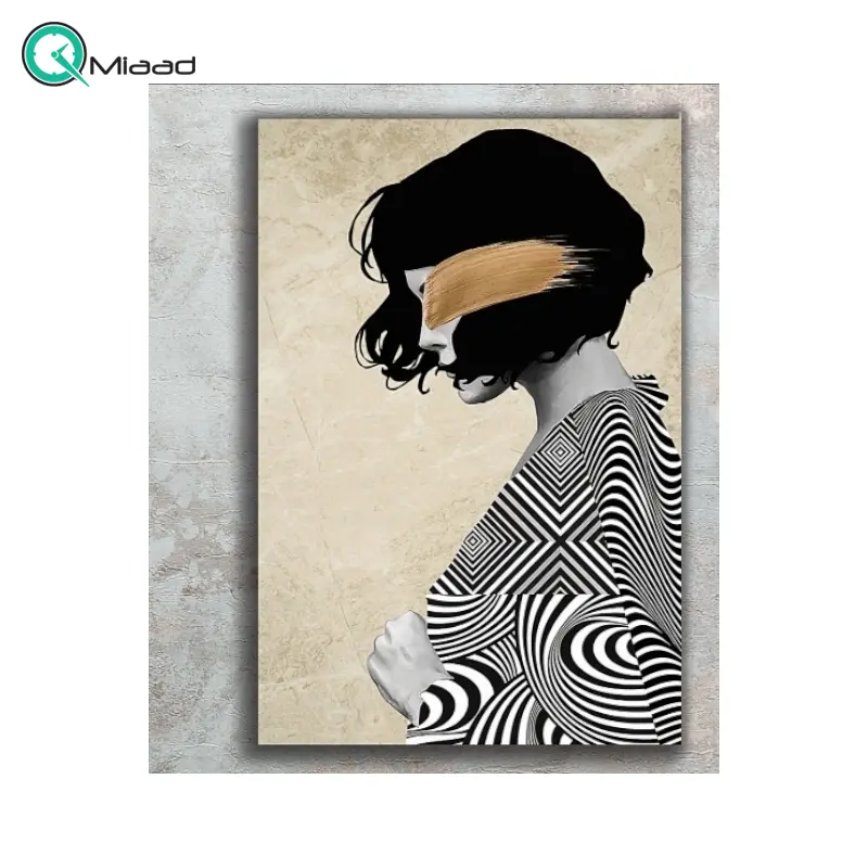 تابلو دکوراتیو شاین مدل 226، جدیدترین مدل تابلو با بالاترین کیفیت چاپ، متریال پی وی سی قاب، تابلو زیبا و جذاب، تابلو هنری با کیفیت فوق العاده و قابل شستشو طرح دختر با لباس خاص تابلو