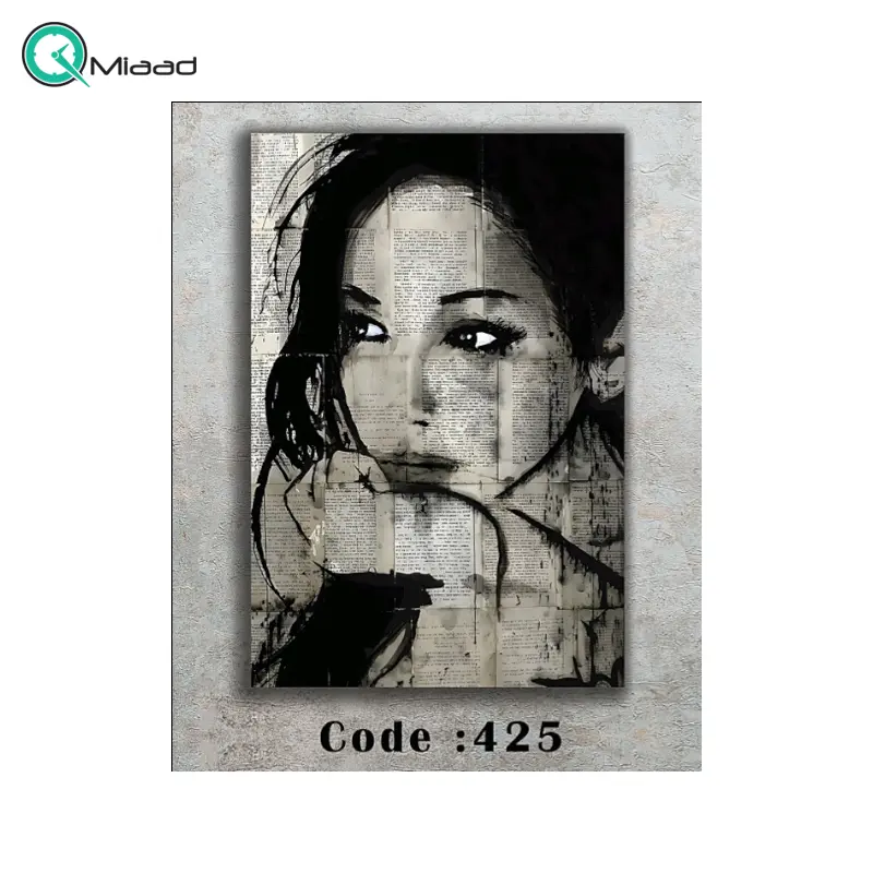 تابلو دکوراتیو شاین کد 425، جدیدترین مدل تابلو با بالاترین کیفیت چاپ، متریال پی وی سی قاب، تابلو هنری با کیفیت فوق العاده و قابل شستشو، طرح زیبا دختر متفکر تابلو