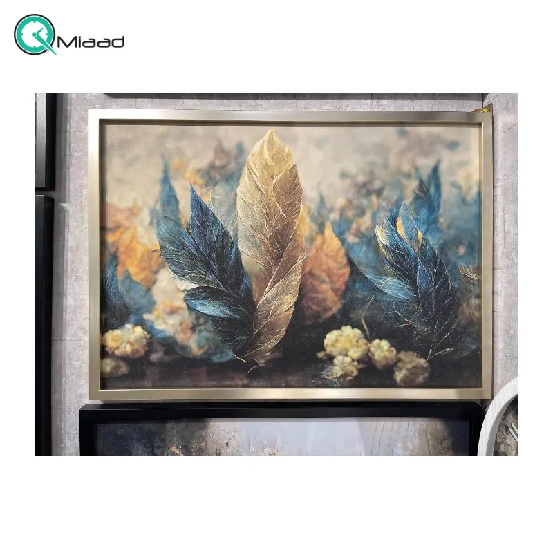 تابلو دکوراتیو شاین کد 16-845، جدیدترین مدل تابلو با بالاترین کیفیت چاپ، متریال پی وی سی قاب، تابلو زیبا و جذاب، تابلو هنری با کیفیت فوق العاده و قابل شستشو طرح انتزاعی برگ و گیاهان تابلو