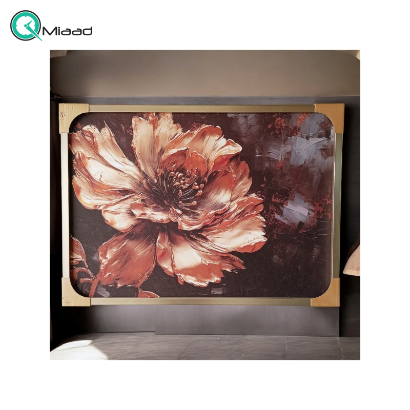 تابلو دکوراتیو شاین کد 1495 طرح انتزاعی گلدان پر از گل