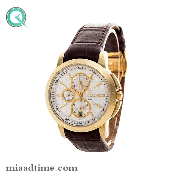 ساعت مچی زنانه ویولت بند چرم