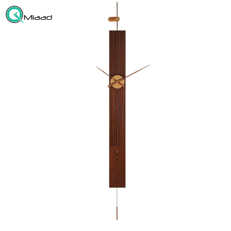 ساعت دیواری مدرن لاکوی کد WMC-1501 رنگ قهوه ای