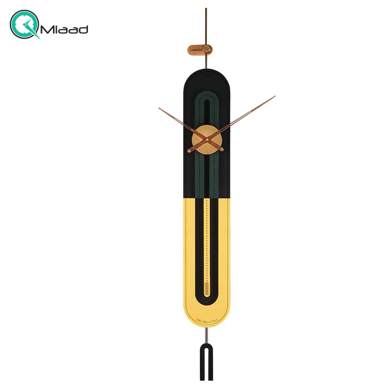 ساعت دیواری مدرن لاکوی کد WMC-1502 رنگ زرد
