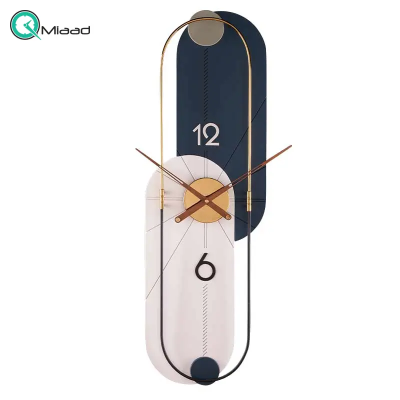 ساعت دیواری مدرن لاکوی کد WMC-1506، ساعت دیواری لاکوی با متریال با کیفیت و با دوام، طراحی مینیمال، دارای موتور آرامگرد و 5 سال گارانتی، رنگ آبی ساعت دیواری