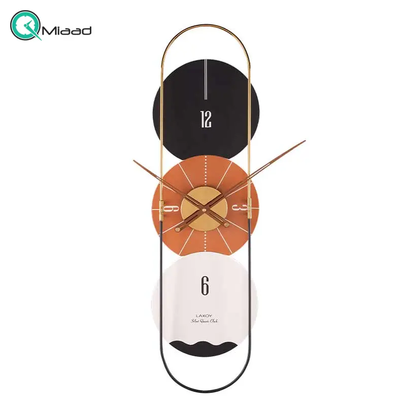 ساعت دیواری مدرن لاکوی کد WMC-1507، ساعت دیواری لاکوی با متریال با کیفیت و با دوام، طراحی مینیمال، دارای موتور آرامگرد و 5 سال گارانتی، رنگ نارنجی ساعت دیواری