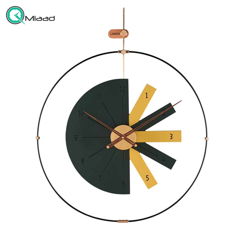 ساعت دیواری مدرن لاکوی کد WMC-15013 رنگ مشکی
