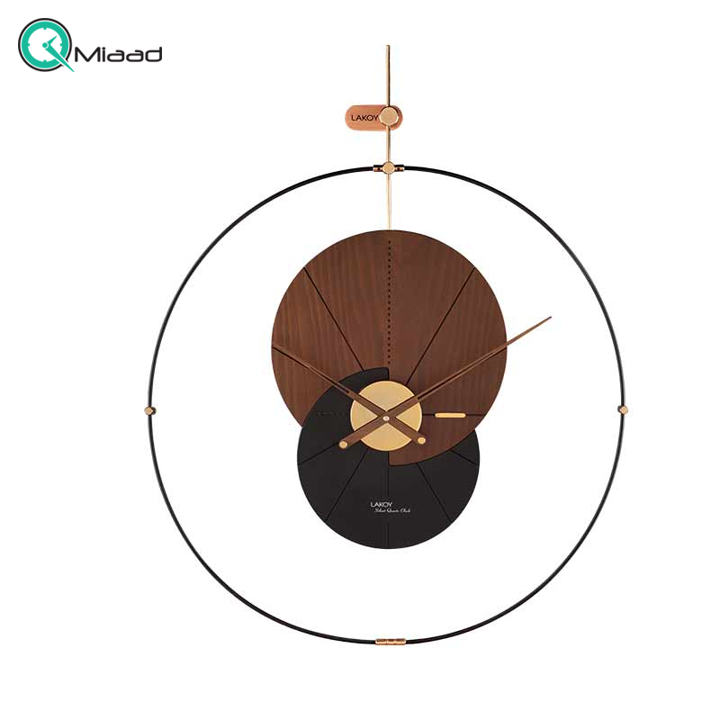 ساعت دیواری مدرن لاکوی کد WMC-15014 رنگ مشکی