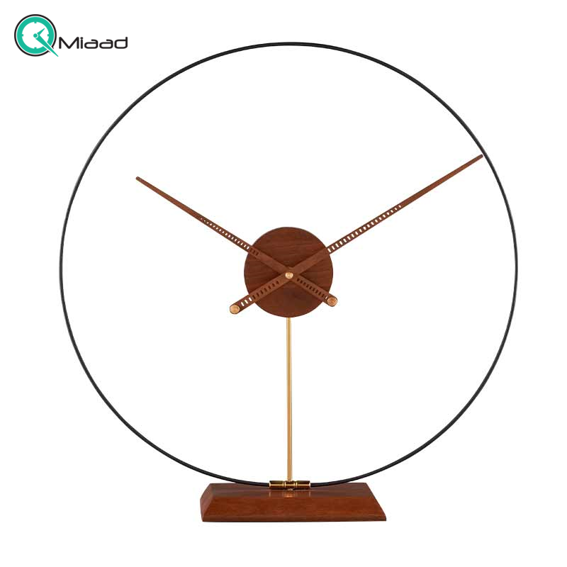 ساعت رومیزی فلزی لاکوی مدل WMT-1532 رنگ قهوه ای