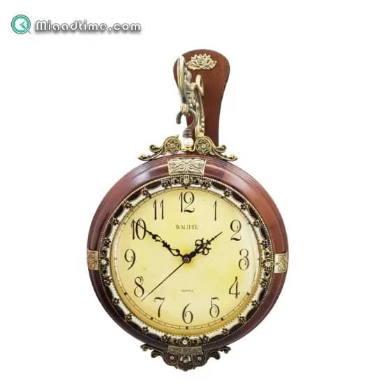 ساعت دیواری دو طرفه چوبی برند والتر کد 220A ساعت