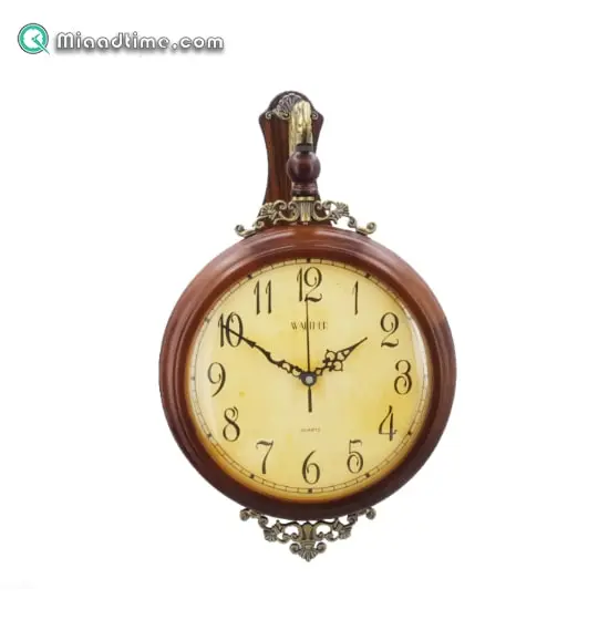 ساعت دیواری دو طرفه چوبی برند والتر کد 775A ساعت