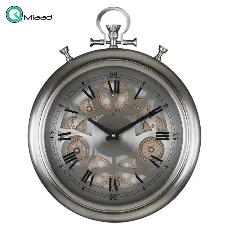 ساعت دیواری والتر Walther کد 5110| ساعت دیواری چرخ دنده دار با موتور آرامگرد، طراحی خلاقانه، فلز در متریال ساعت ساعت دیواری