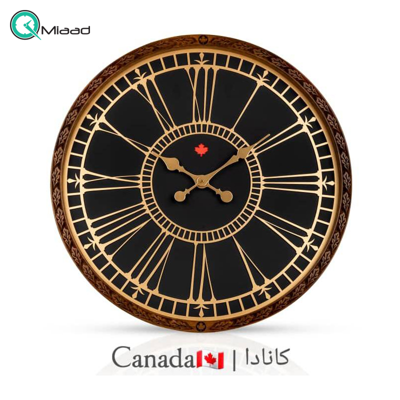 ساعت دیواری چوبی سایز 60 وودسان مدل کانادا