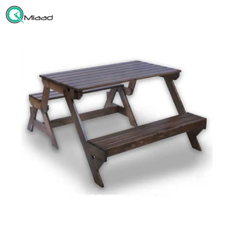 میز و نیمکت پارکی مدل ST03011، میز و صندلی بسیار زیبا با متریال تمام چوب، مناسب پارک با قابلیت تغییر آسان فرم میز و نیمکت به یک دیگر، مورد استفاده در هر فضایی طبق سلیقه شما صندلی