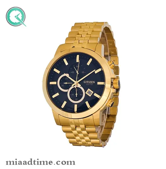 ساعت مچی سیتیزن مردانه کرنوگراف طلایی صفحه مشکی مدل 81205/2G ساعت مچی