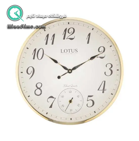 ساعت دیواری فلزی لوتوس مدل ROMAN کد M-6622 ساعت دیواری