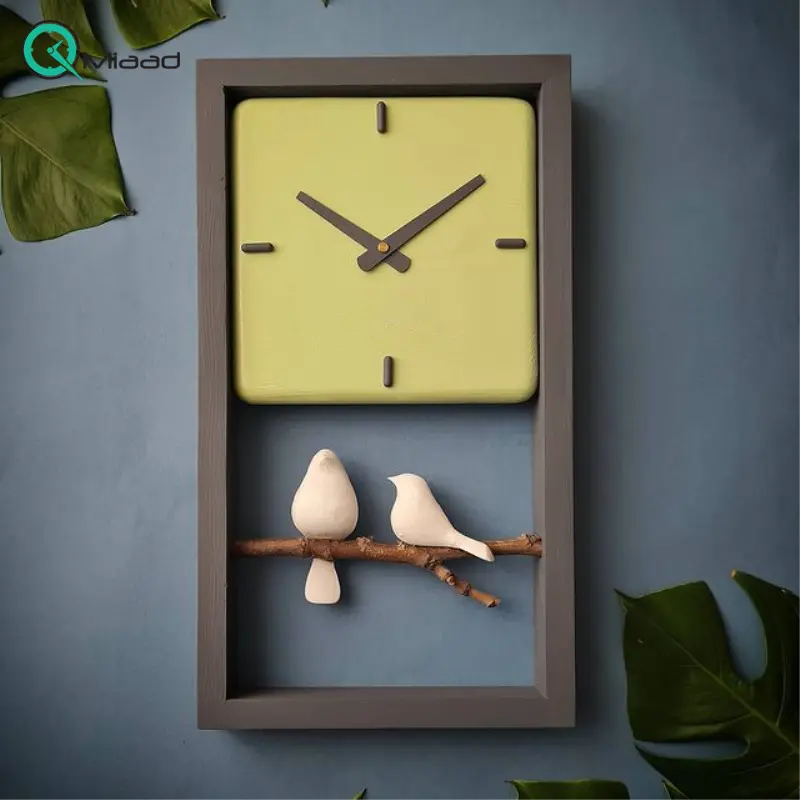 ساعت دیواری چوبی دست ساز مدل 159 ساعت دیواری چوبی