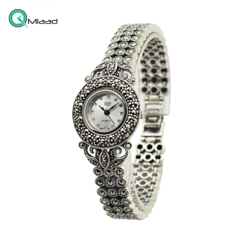 ساعت مچی زنانه نقره HF کد 082 ساعت نقره