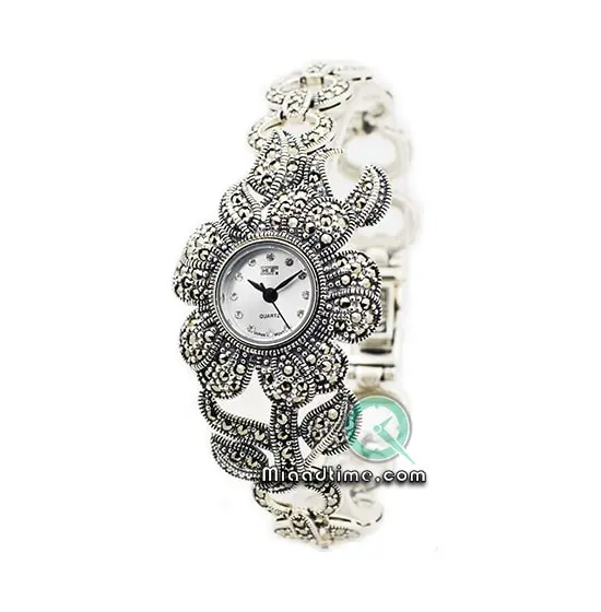 ساعت مچی زنانه نقره HF کد 001 ساعت