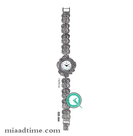 ساعت مچی زنانه نقره HF کد 022 ساعت