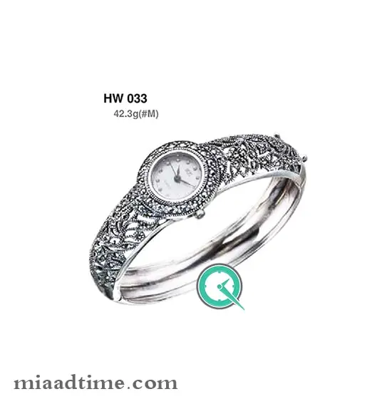 ساعت مچی زنانه نقره HF کد 033 ساعت