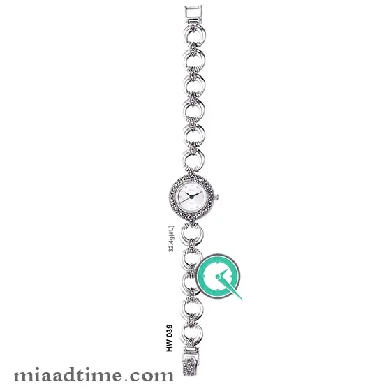 ساعت مچی زنانه نقره HF کد 039 ساعت