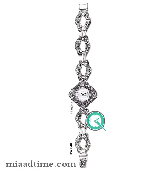 ساعت مچی زنانه نقره HF کد 040 ساعت