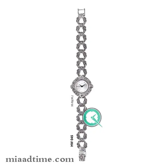 ساعت مچی زنانه نقره HF کد 045 ساعت