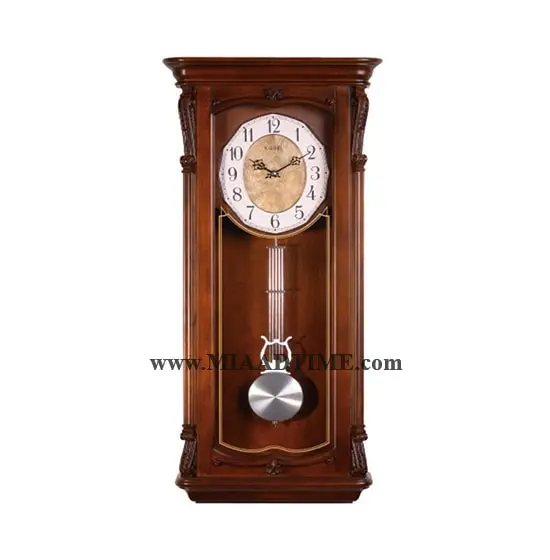 ساعت دیواری چوبی کلاسیک والتر کد K7787 ساعت دیواری