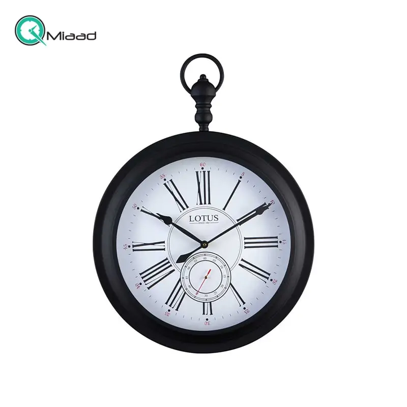 ساعت دیواری فلزی لوتوس مدل 4031 Black ساعت دیواری