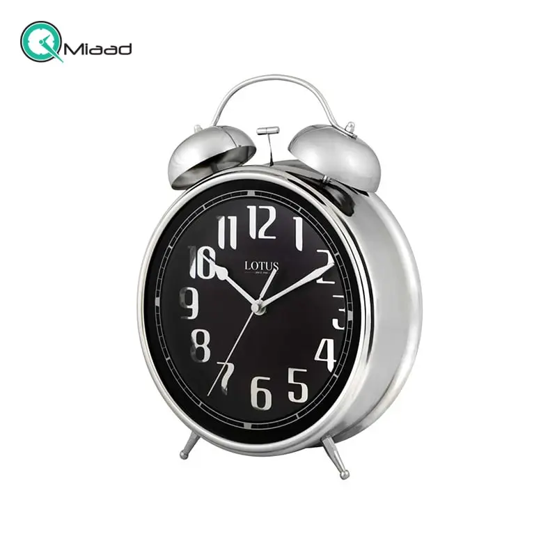 ساعت رومیزی فلزی لوتوس مدل B700 سیلور ساعت رومیزی