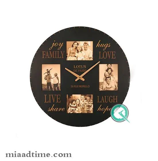 ساعت دیواری مدرن آمریکایی لوتوس مدل MA-3324 ساعت دیواری چوبی