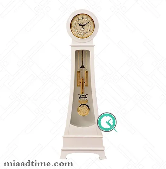 ساعت ایستاده لوتوس LOTUS مدل رزالیا |کلاسیک چوبی سفید | کد XL-211WH ساعت