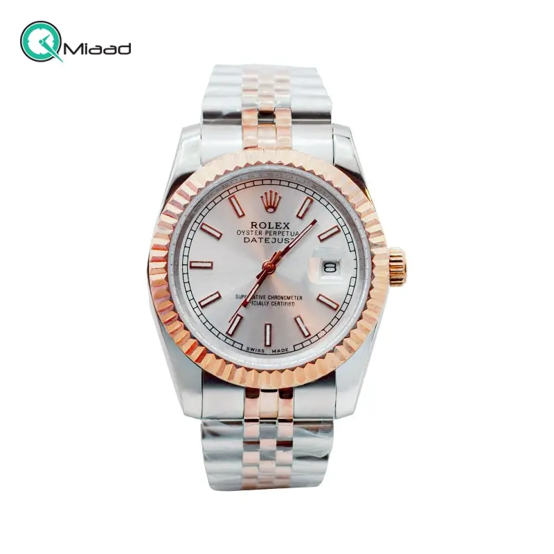 ساعت مچی مردانه رولکس مدل 6435 سیلور رزگلد ساعت