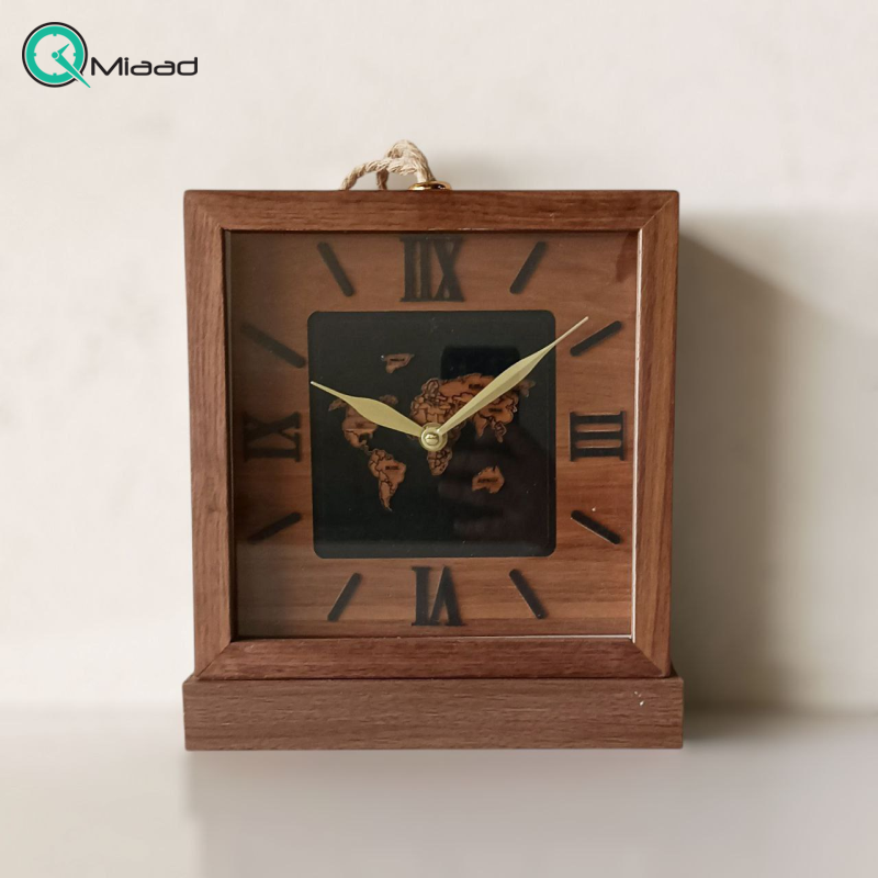 ساعت رومیزی مدل نقشه سایز کوچک