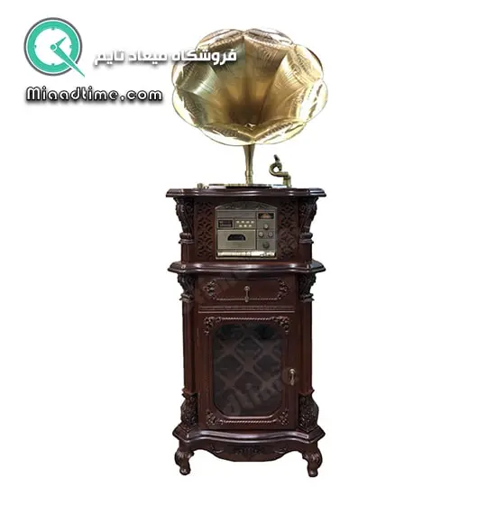 گرامافون مبله والتر سایز بزرگ، قهوه ای مدل RP-108 گرامافون