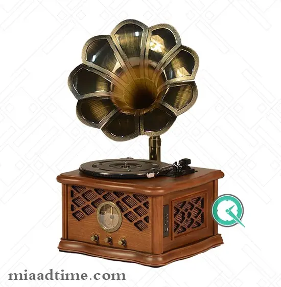 گرامافون رومیزی والتر Walther طرح قدیمی کد 3417 گرامافون