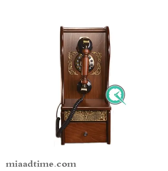 تلفن دیواری چوبی مایر کد HT22 تلفن دیواری چوبی