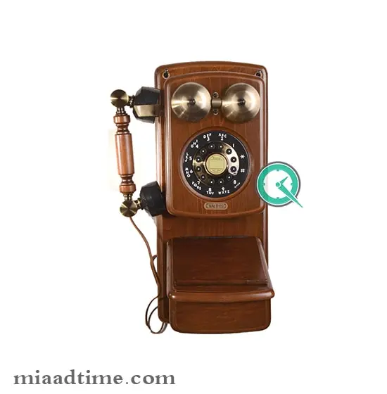 تلفن دیواری چوبی مایر کد HT8705 تلفن دیواری چوبی