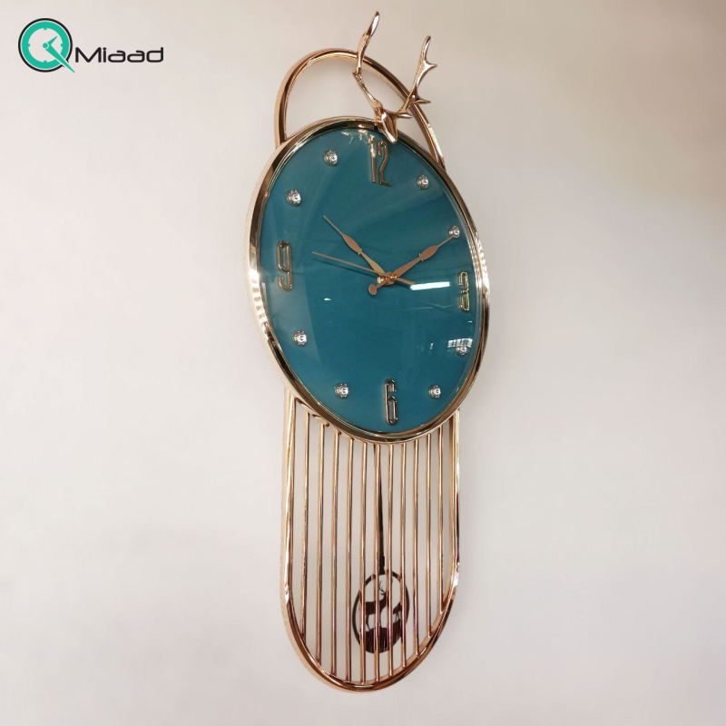 ساعت دیواری گوتن Guten مدل گوزن کد 9003| ساعت دیواری با طراحی مدرن و ظریف، صفحه ساعت با طراحی مینیمال