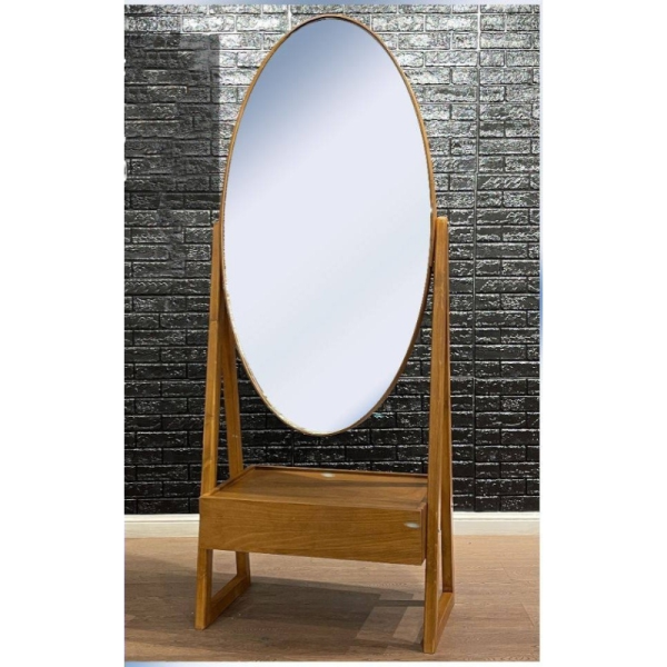 آینه ایستاده برند هاردی مدل 601، آینه بسیار زیبا و درجه یک با متریال تمام چوب بدنه، سایز 175x75 سانتی متر