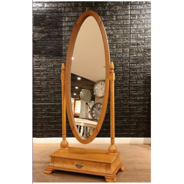 آینه ایستاده برند هاردی مدل 603، آینه بسیار زیبا و درجه یک با متریال تمام چوب بدنه، سایز 175x80 سانتی متر