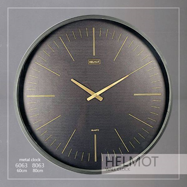  ساعت دیواری مدل هلموت کد 6063، ساعت دیواری مدرن در دو سایز،متریال فلزی بدنه، چاپ مستقیم روی چوب، طراحی مینیمال و زیبا، موتور ساخت تایوان با 5 سال ضمانت، سایز 60