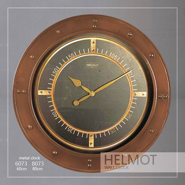  ساعت دیواری چوبی مدل هلموت کد 6073، ساعت دیواری مدرن در دو سایز، ترکیب چوب و استیل بدنه، موتور ساخت تایوان، ساعت دیواری طرح ساده و در عین حال بی نظیر، سایز 60
