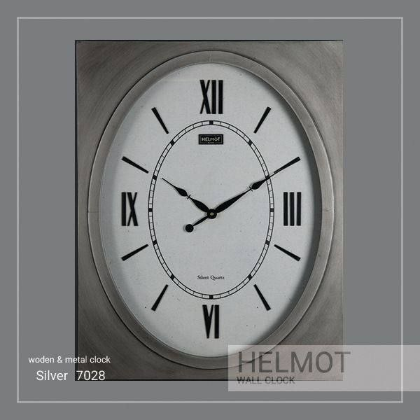  ساعت دیواری چوبی مدل هلموت کد 7028، ساعت دیواری مدرن با طراحی مینیمال، متریال چوب بدنه، اعداد برجسته استیل، موتور میتسو با 5 سال ضمانت هلموت